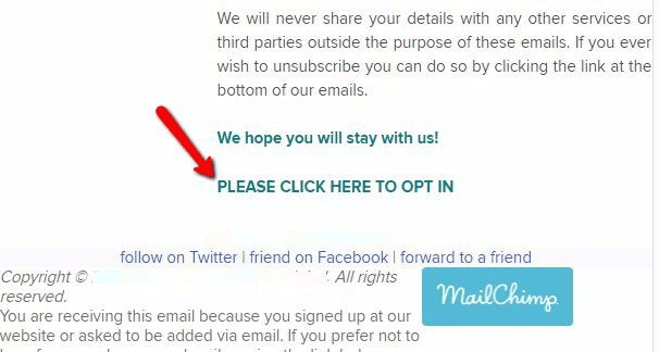 Click Here to Opt In
