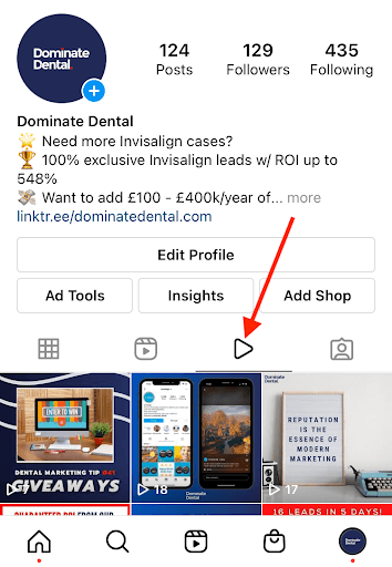 Videos Instagram