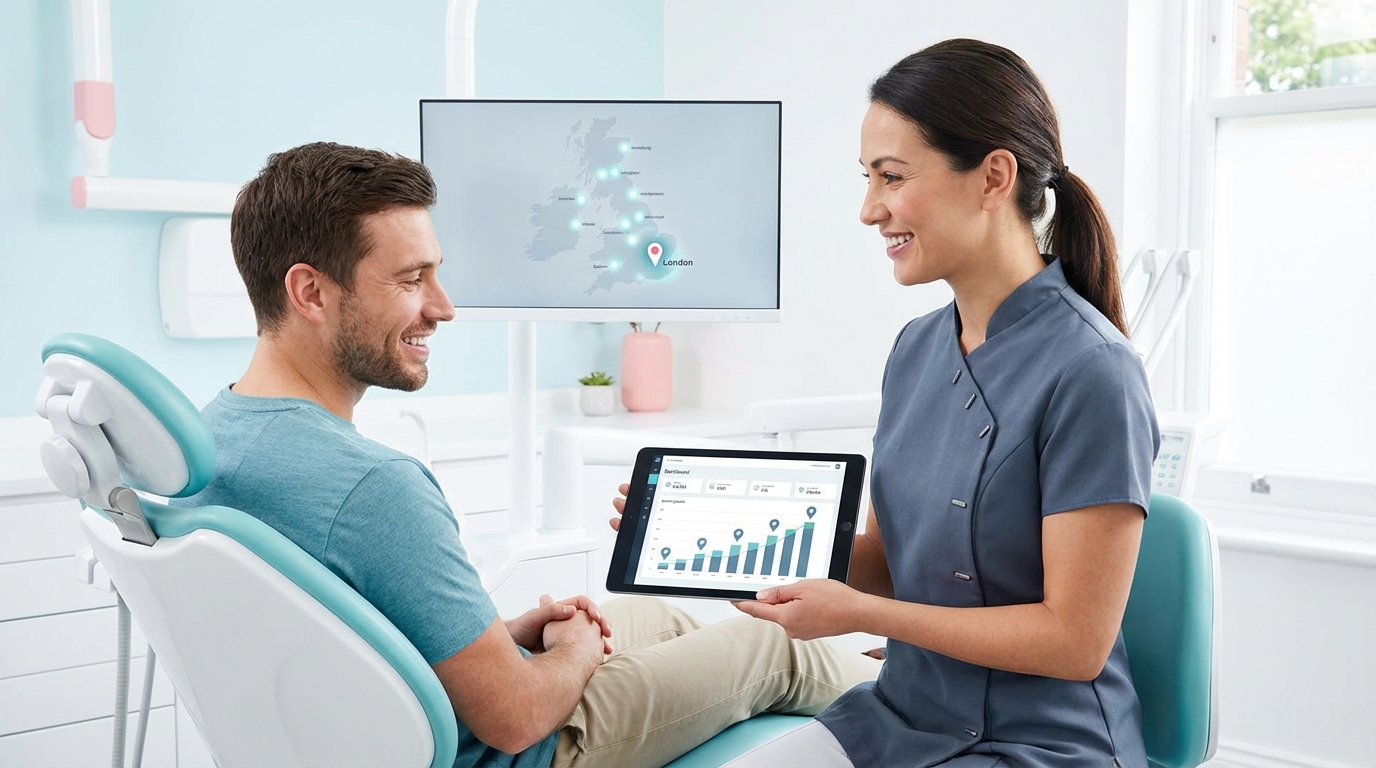 Cost of local SEO for Invisalign in UK dentistry.