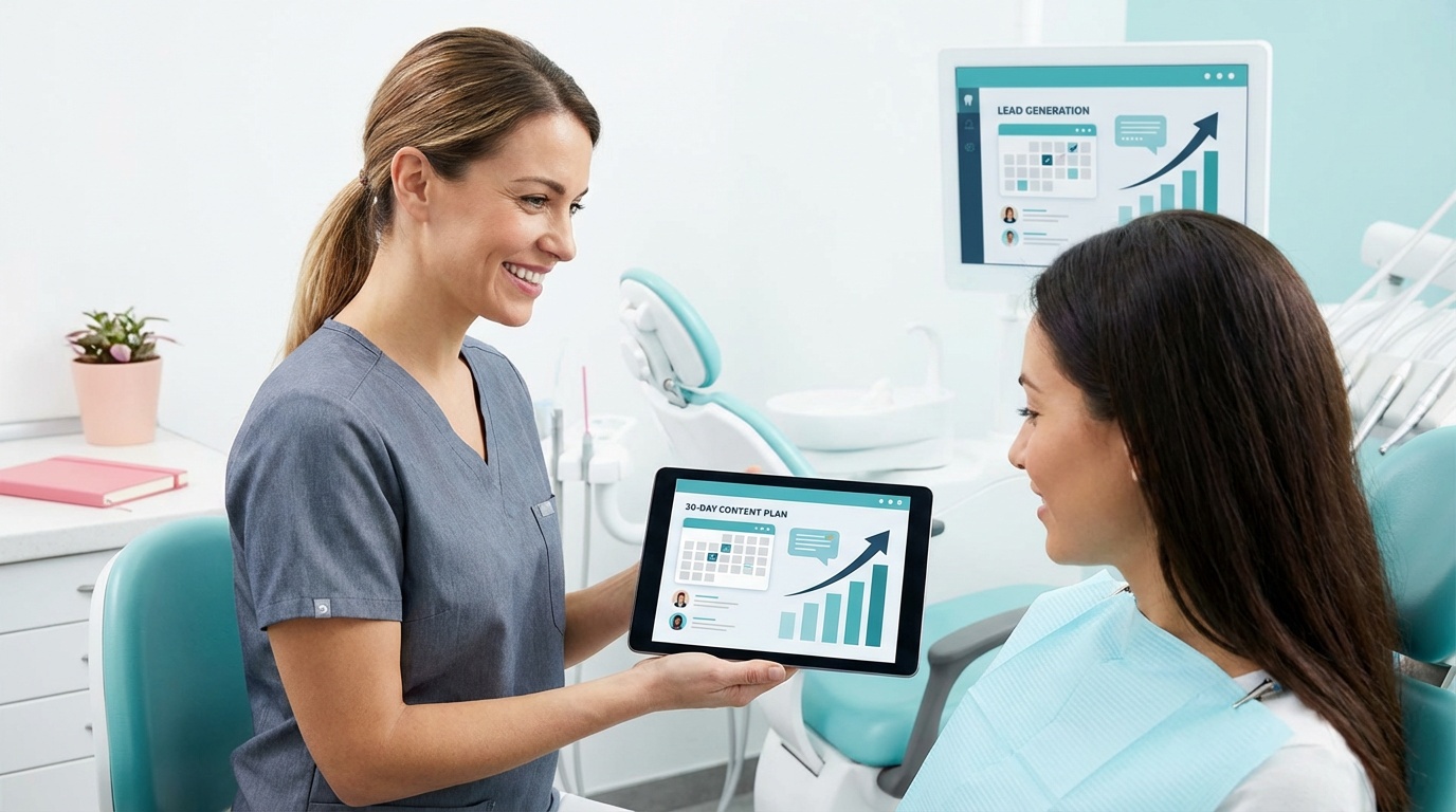 dental practice social media content
