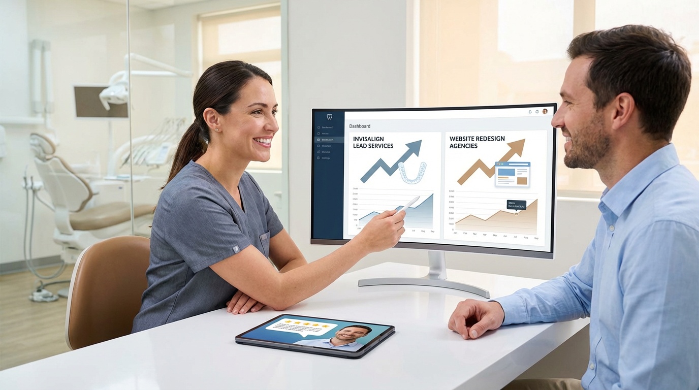 Invisalign lead services vs website redesign agencies.