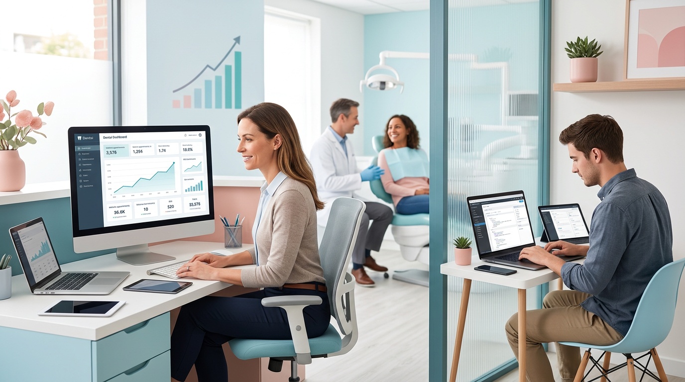 Compare full-time and freelance webmaster roles in UK dentistry.