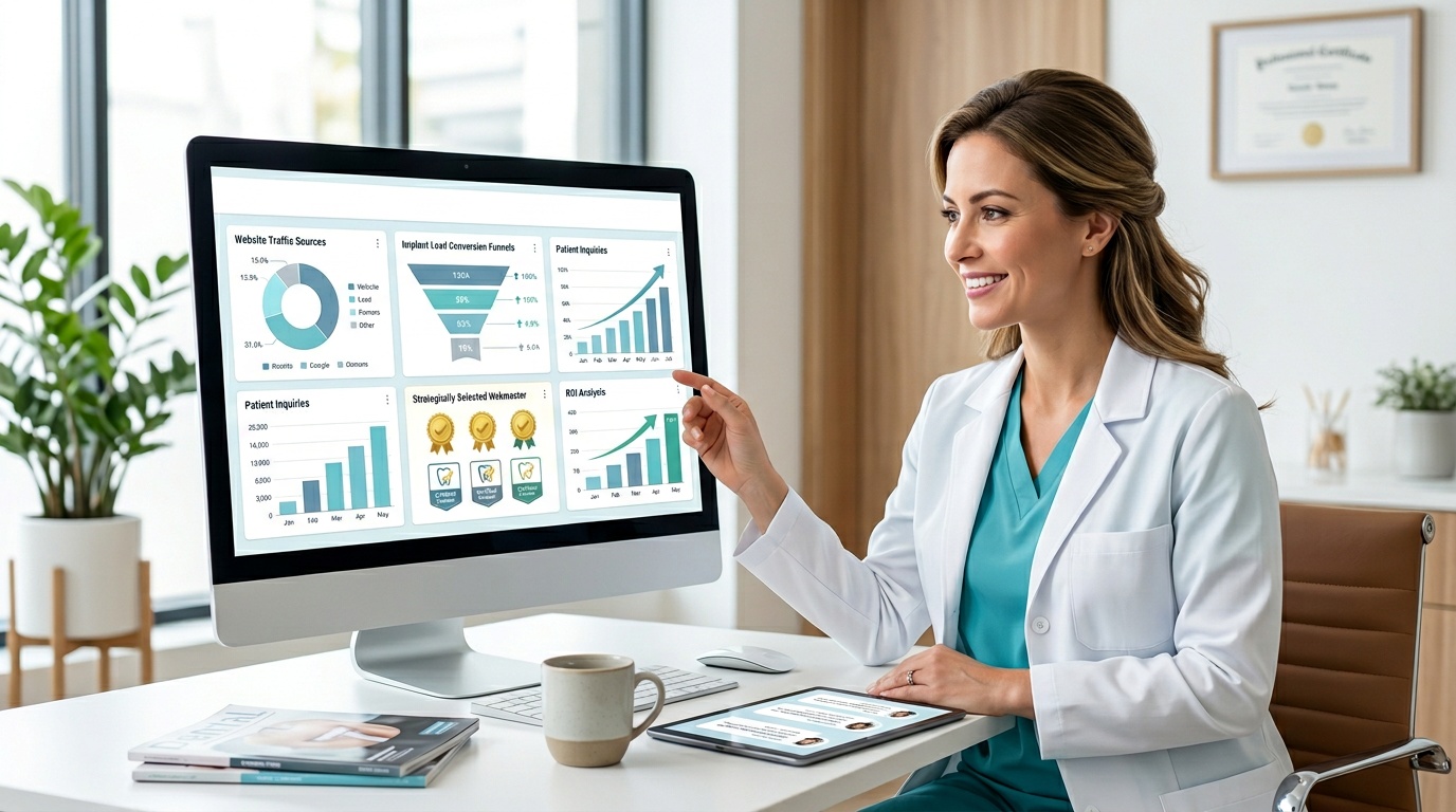 Top webmaster certifications for dental implant marketing.