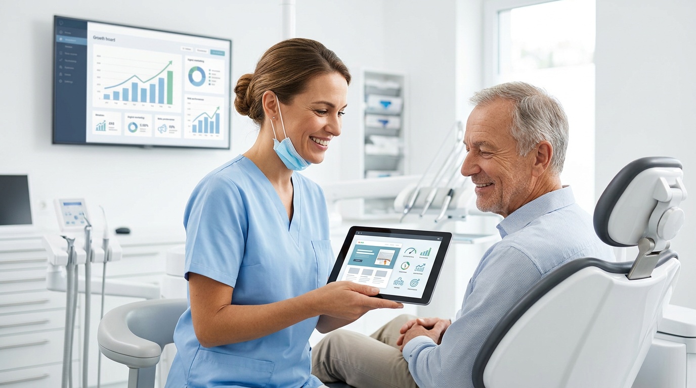 Cost of webmaster for online marketing for dentists.