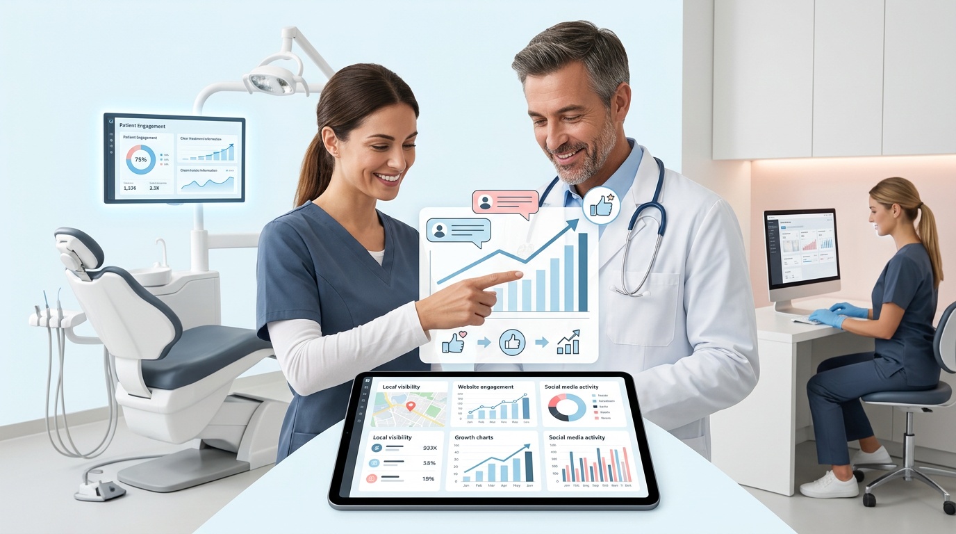 Dental website traffic and enquiry reporting