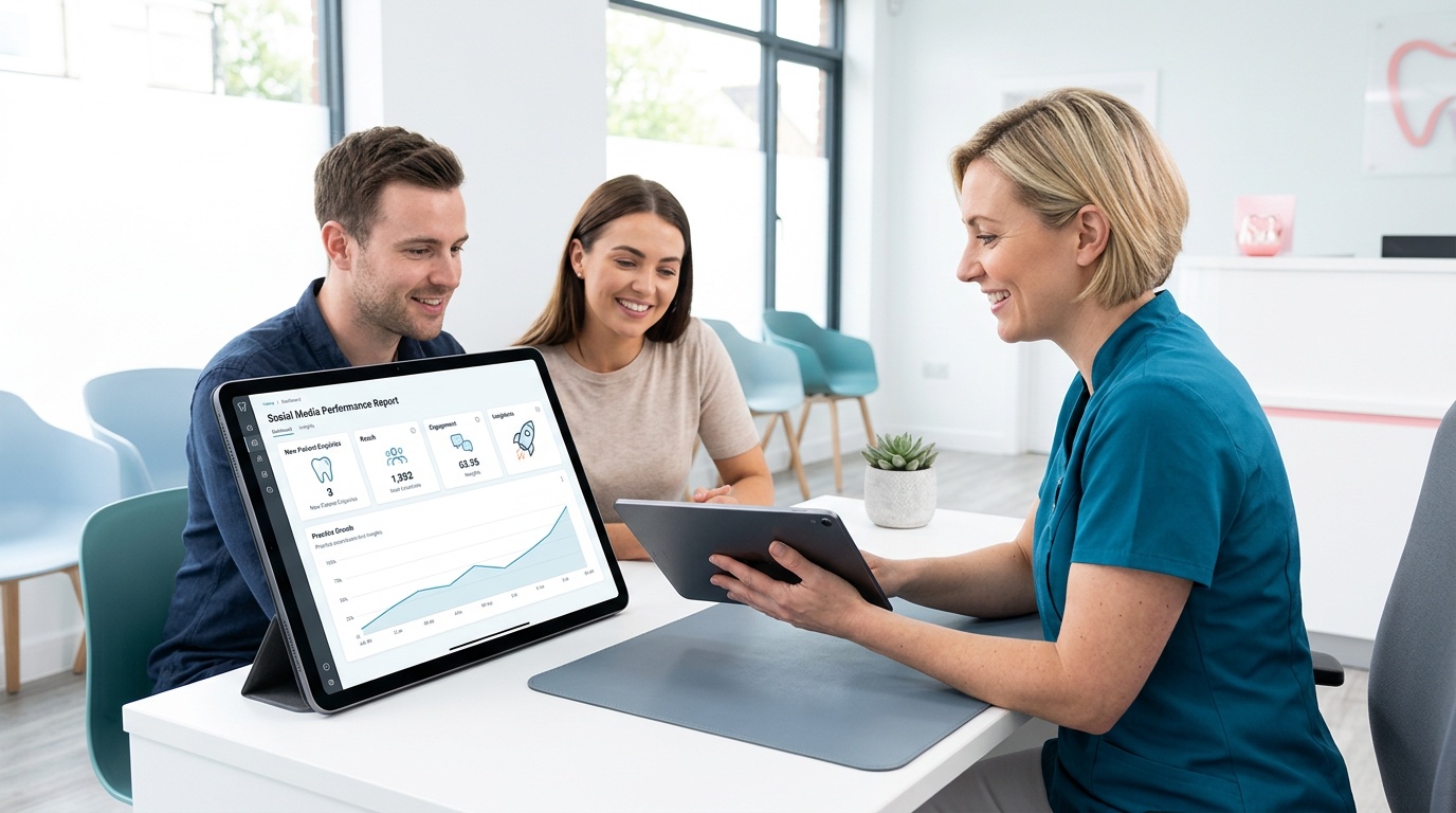 Dental marketing report comparing social channel results