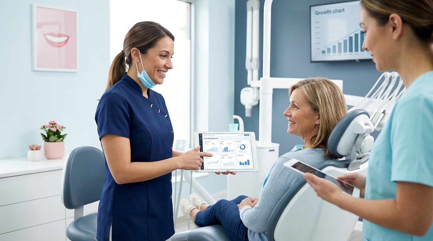 Dental practice social media reach and impressions report