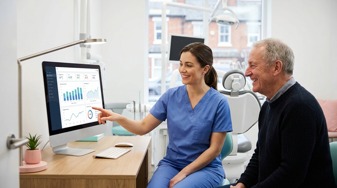 Social media audit data for a UK dental practice