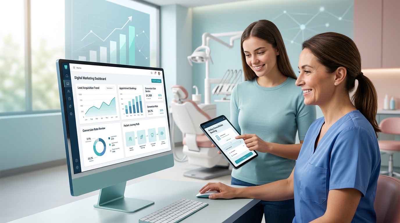 Dental marketing audit measuring website, local search and consultation enquiries