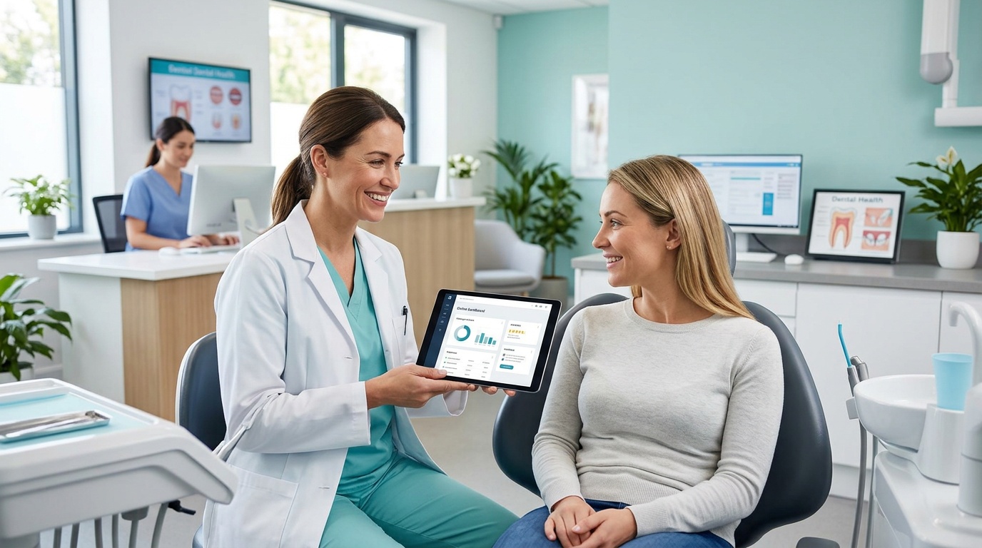 UK dental practice team reviewing compliant responses to online feedback