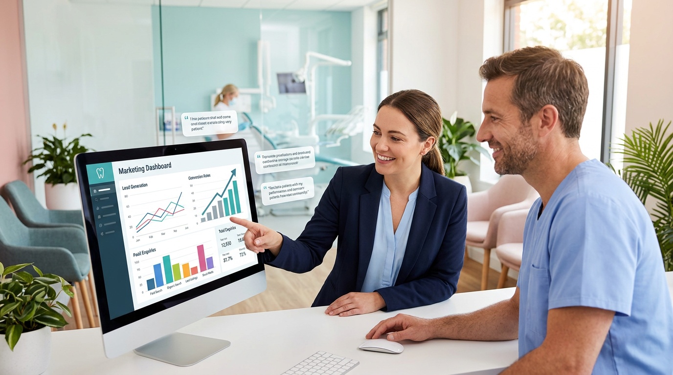What can an emergency dental marketing report show?