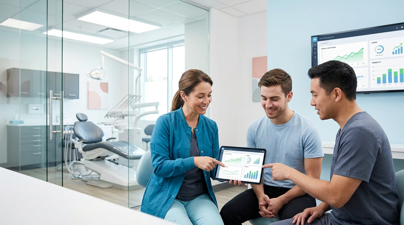 Dental practice social advertising budget review