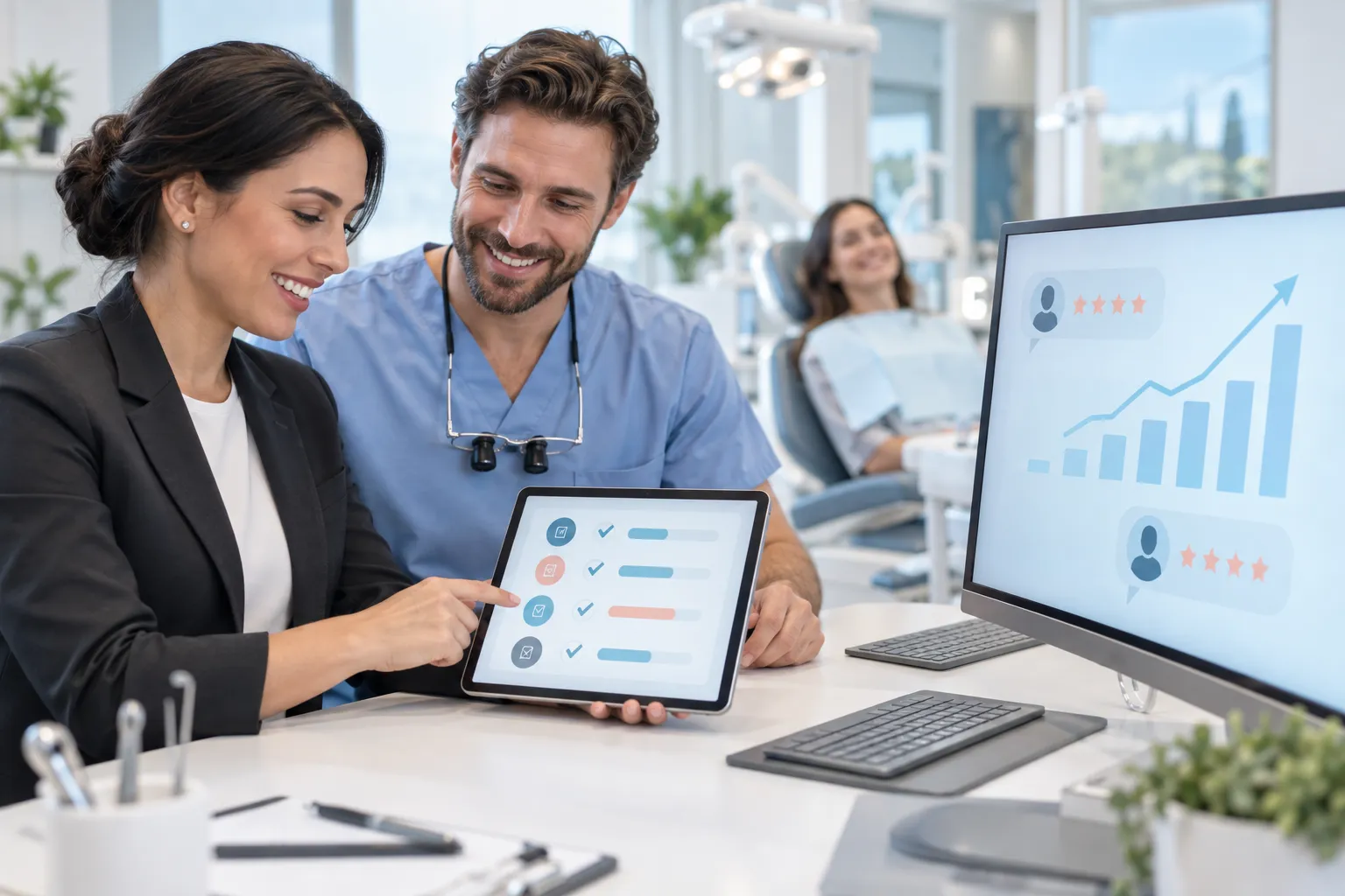 Checklist graphic comparing dental marketing models for practice decision-making